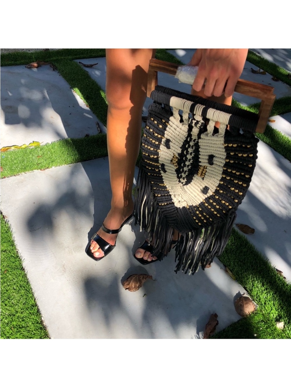 Cleobella Macrame Clutch Bag - Picture 2 of 3